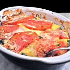 Chard and Tomato Gratin