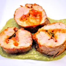 Pork Tenderloin with Avocado Sauce