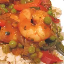 Stir-Fried Shrimp and Peas