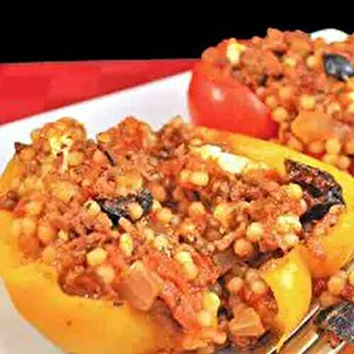 Stuffed Peppers, Mediterranean-Style