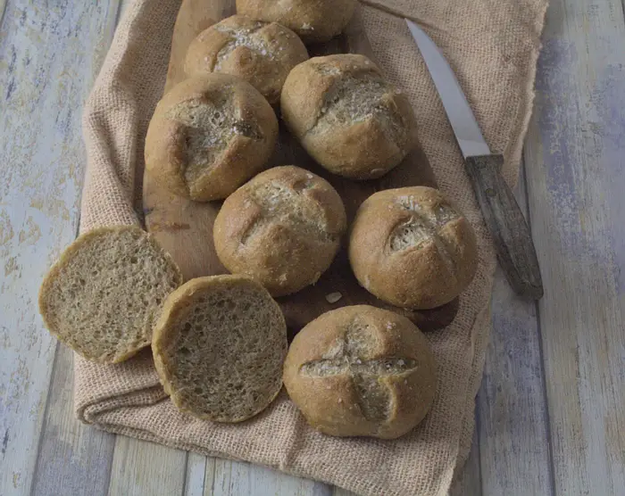 Danish Salty Rye Rolls