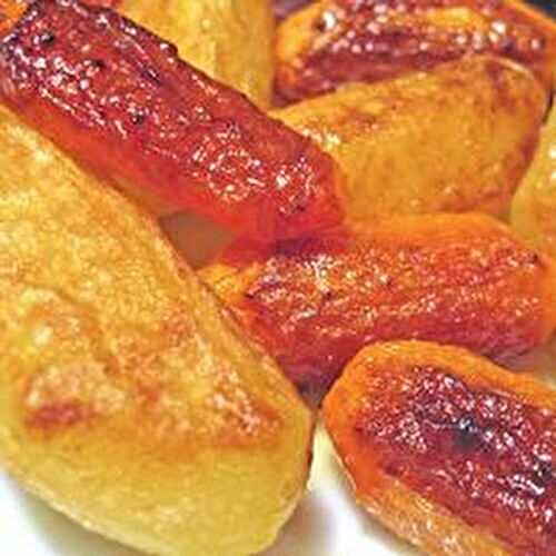 Turned Potatoes & Carrots