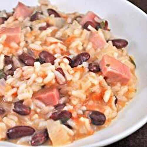 Risotto with Red Beans & Ham