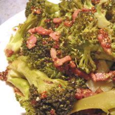 Broccoli with Mustard & Bacon