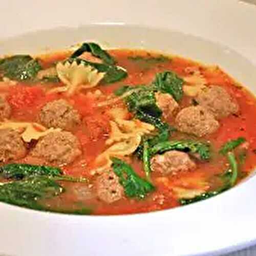 Meatball & Pasta Soup