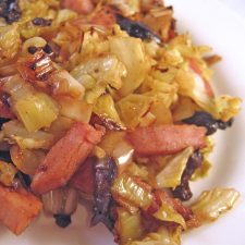 Warm Cabbage & Leek Salad