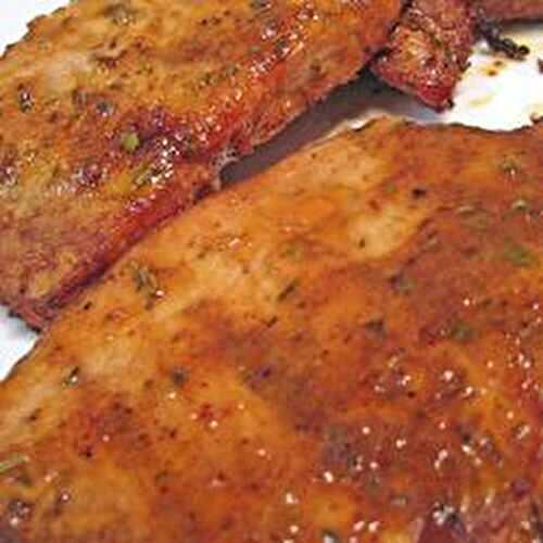 Simple Barbecued Pork Chops