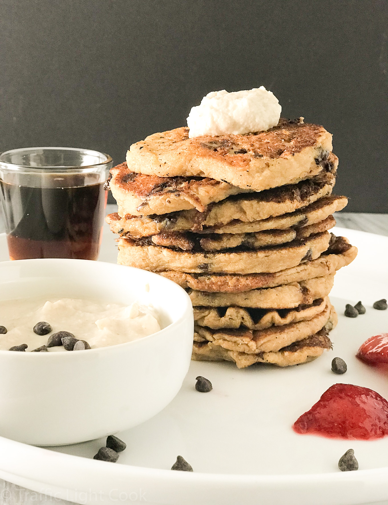 Energizing Chocolate Chip Silver Dollar Pancakes