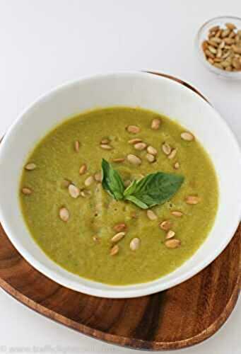 Green Squash Soup with Basil