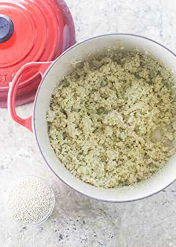 How to cook fluffy quinoa (Stove Top method)