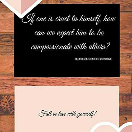 How to fall in love with ourselves?