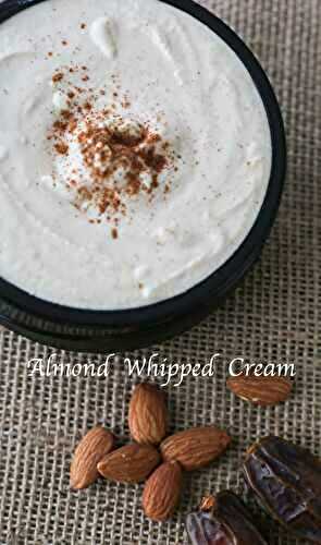 Multipurpose Almond Whipped Cream