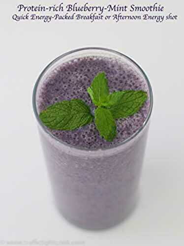 Protein-rich Berry & Mint Smoothie