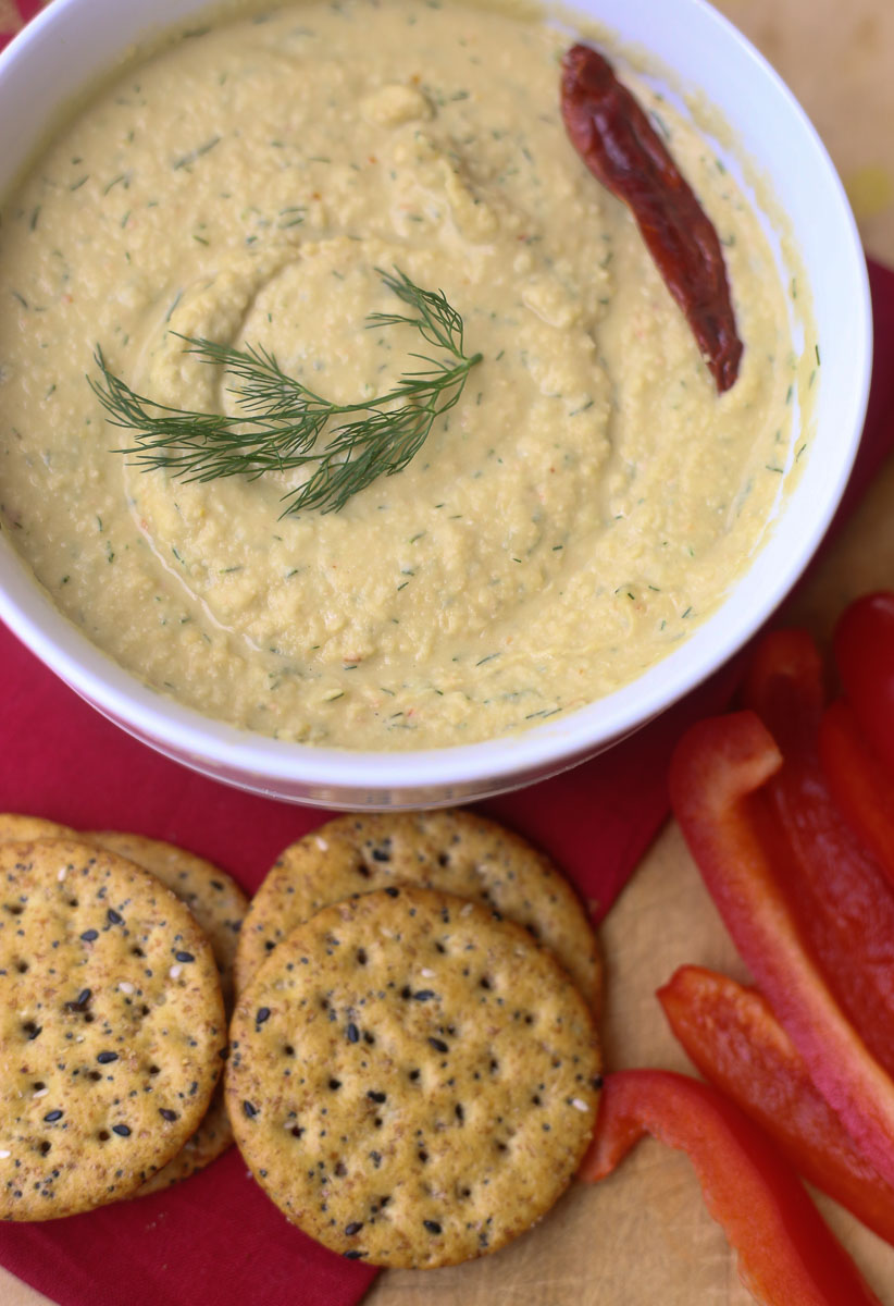 Summer Favorite Lemon and Dill Hummus