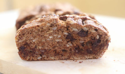 Three Spice Sunflower Seed Healthy Banana Bread