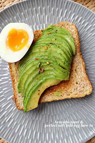Avocado toast + foolproof soft boiled eggs