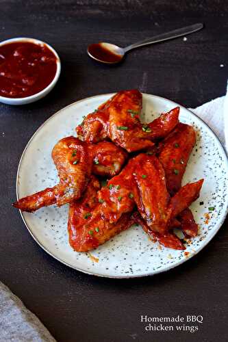 BBQ glazed chicken wings