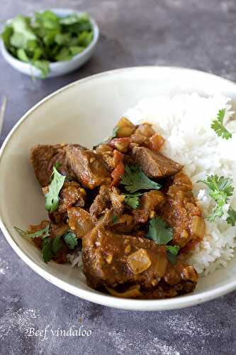 Beef vindaloo