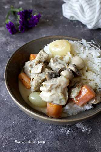 Blanquette de veau, French creamy veal stew