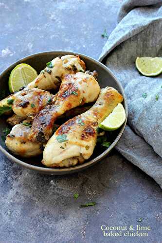 Coconut and lime baked chicken