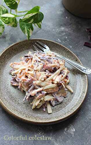 Colorful coleslaw