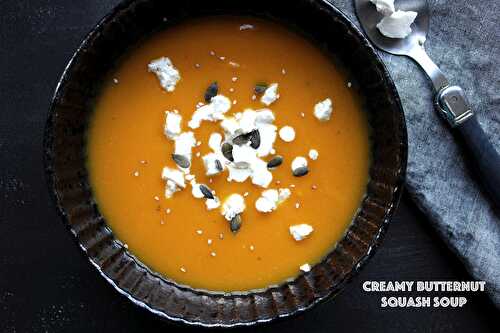 Creamiest butternut squash soup