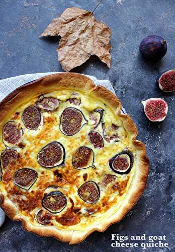 Fall quiche with fresh figs and goat cheese
