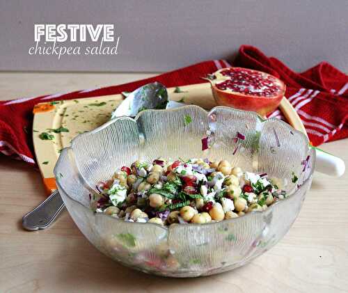 Festive chickpea salad