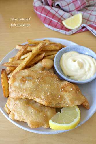 Fish and chips, beer battered fish