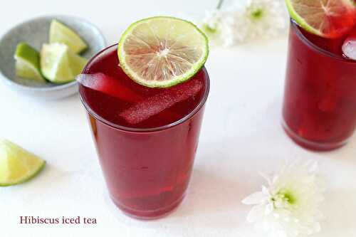 Hibiscus iced tea