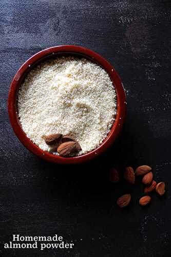 Homemade almond powder