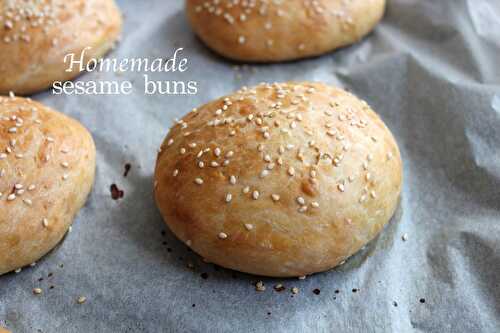 Homemade burger buns