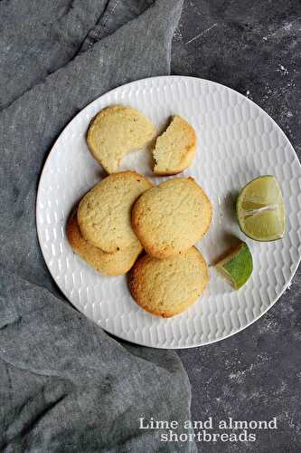 Lime and almond shortbreads
