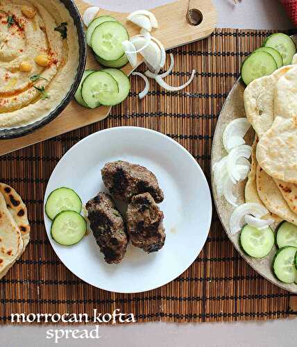Moroccan koftah spread