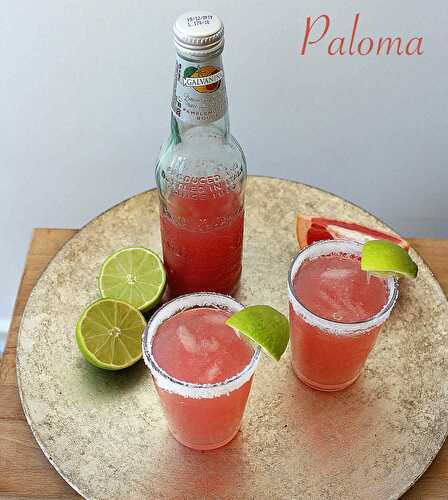 Paloma cocktails with Galvanina