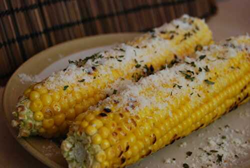 Parmesan corn on the cob