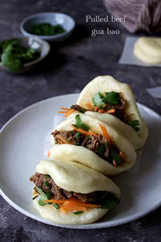 Pulled beef gua bao