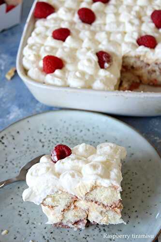 Raspberry tiramisu