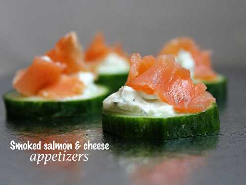 Smoked salmon and cream cheese appetizers