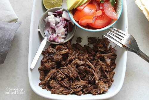Stove top pulled beef