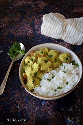 Turkey and potato coconut curry