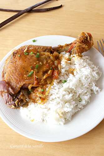Vanilla duck stew, canard à la vanille