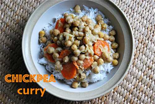 Vegan chickpea curry