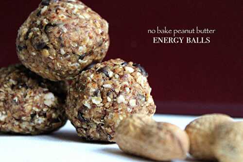 Vegan peanut butter energy balls (no bake)