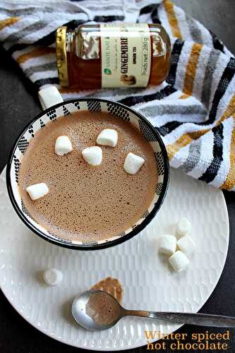 Winter spiced hot chocolate