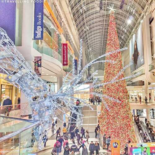 Eaton Centre Christmas Tree in Toronto is Canada's Largest!