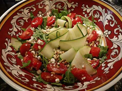 Zucchini Ribbon Salad with Tomatoes