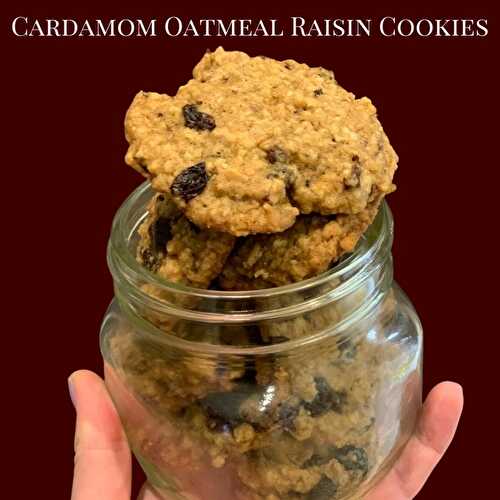 Cardamom Raisin Oatmeal Cookies