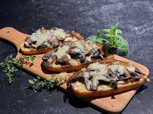 Roasted Mushroom Toasts with Ricotta & Gruyere