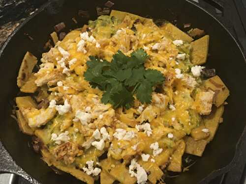 Chilaquiles with Green Tomatillo Salsa